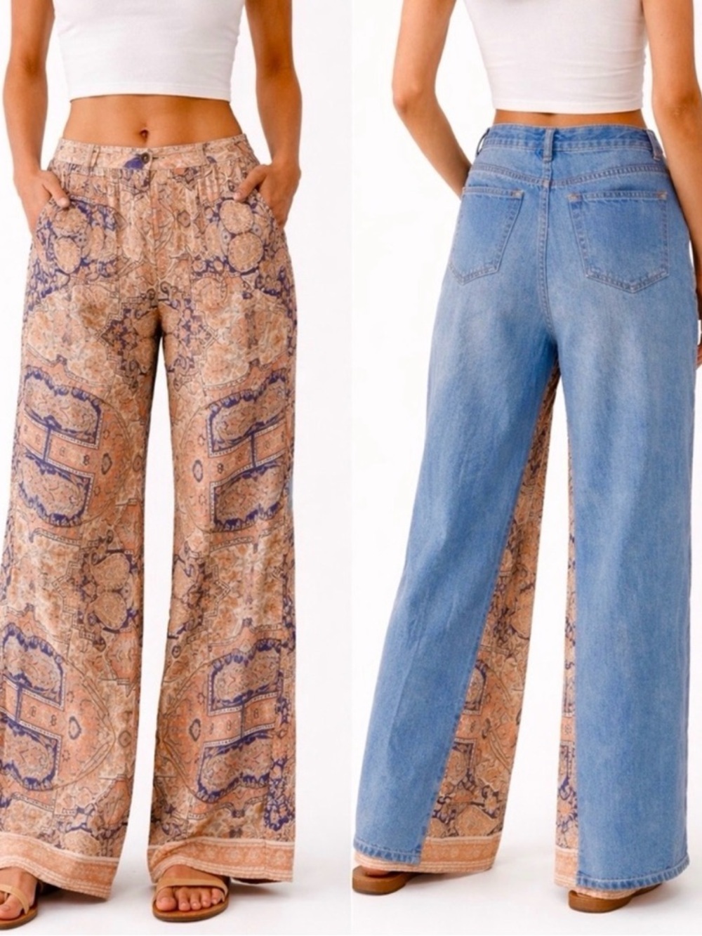 We The Free by Free People Motif Coming And Going Wide Leg Pant